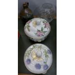 Two Spode vegetable dishes and covers,