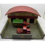 A Timpo Toys garage,