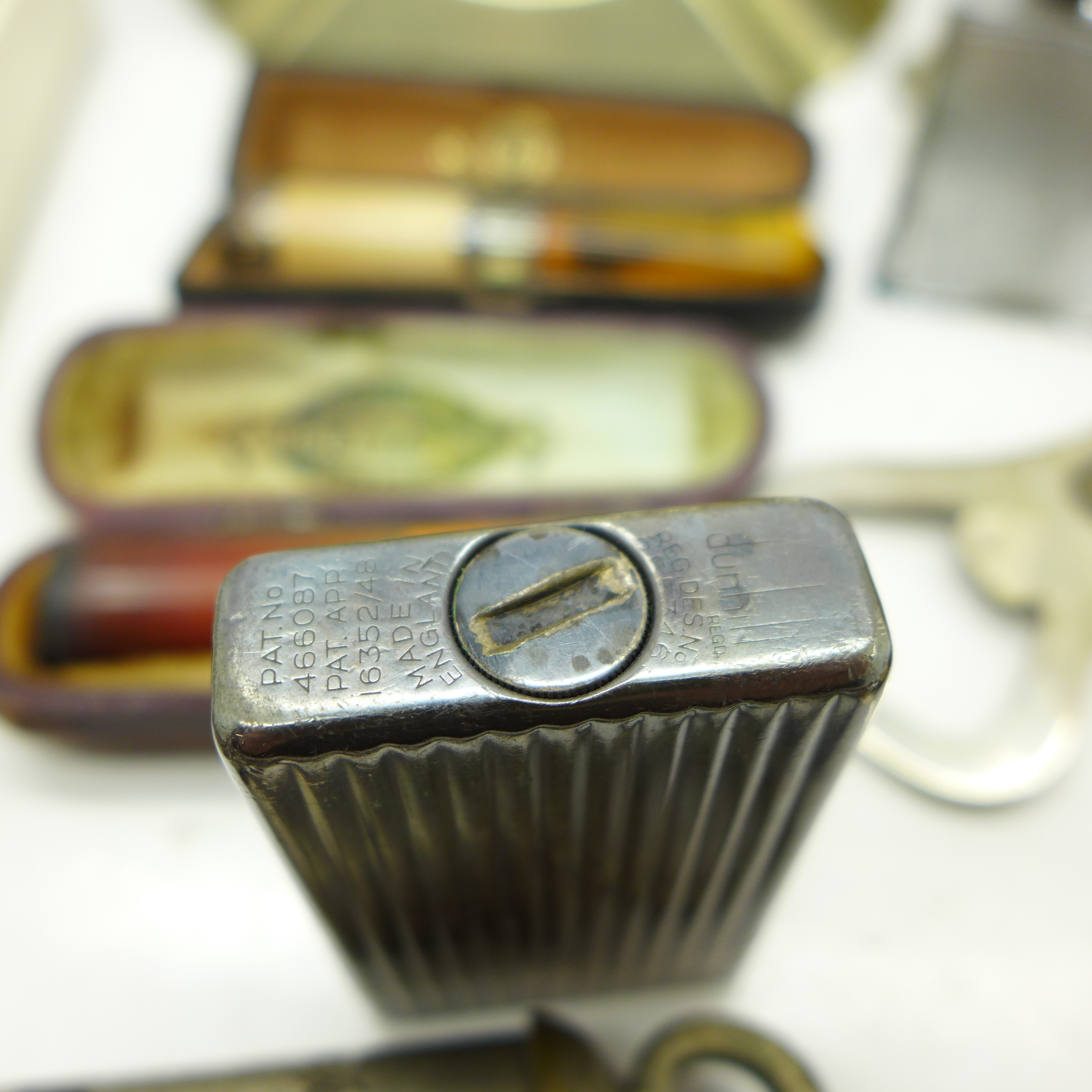 Lighters including a Dunhill, an ashtray with RAF logo, bottle openers, - Image 3 of 6