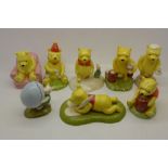 Eight Royal Doulton Winnie the Pooh figures,