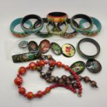 Hand decorated jewellery