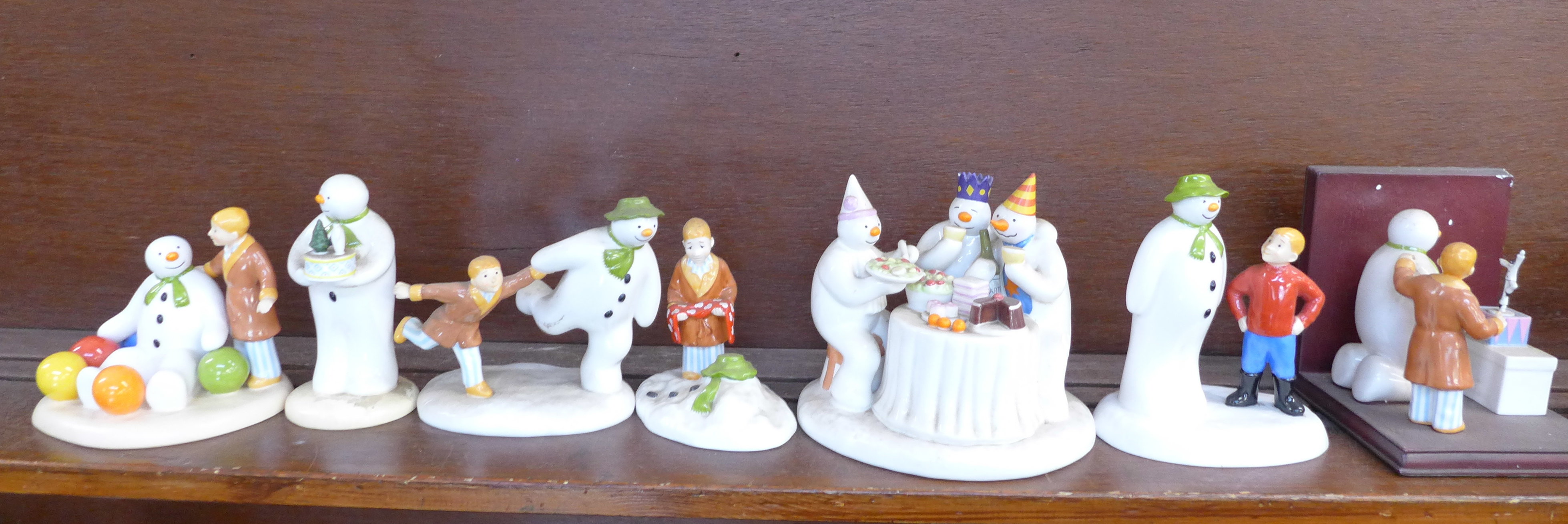 Thirteen Coalport Characters, The Snowman figures and figure groups, - Image 3 of 6