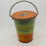A Sharps Super-Kreem Toffee tin in the form of a bucket,