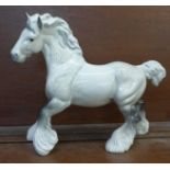 A Beswick model 975 cantering shire,