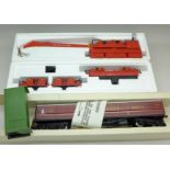 A Hornby Operating 75-Tons Breakdown Crane set, boxed, and a Hornby Operating LMS Royal Mail set,