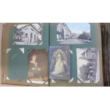 Four albums of early to mid 20th Century postcards