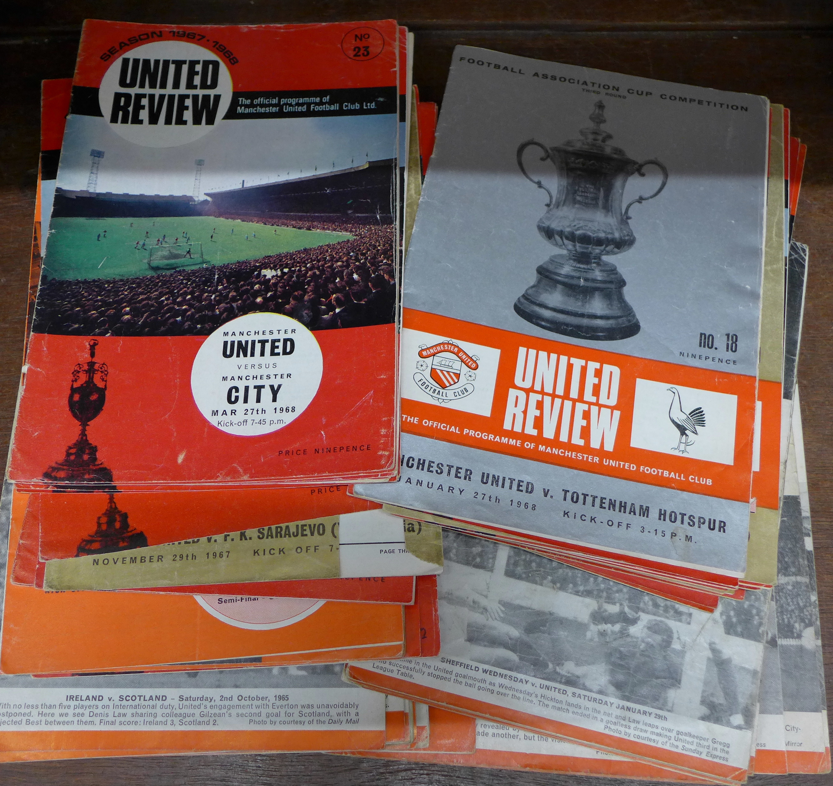 Manchester United programmes,