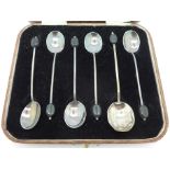 Six coffee bean spoons,