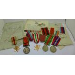 Six WWII medals to 337667 A.H.