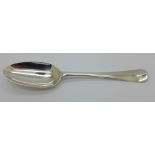 A silver spoon, 19th Century,