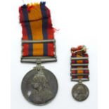 A Queen's South Africa medal to 267 S.Q.M. Sergt. J.