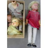 Three vintage dolls,