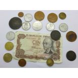 A Brazilian 1824 40 Reis coin,