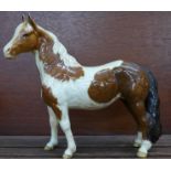 A Beswick model pinto pony