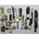 A collection of wristwatches