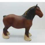 A Beswick model 818 shire mare, in matt,