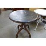 A 19th Century bentwood table,