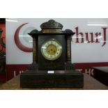 A 19th Century French Belge noir mantel clock