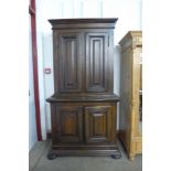 A French Breton four door cupboard