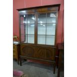 An Edward VII mahogany display cabinet