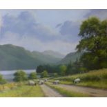 Tom Leighton, Loch Lomond, pastel, 38 x 47cms,