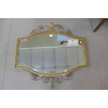 A Neo-Classical style gilt framed mirror