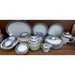 Kutani tea and dinnerware, eight setting,