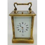 A Charles Frodsham alarm repeater carriage clock, with key,