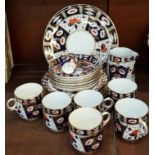 A Royal Albert Crown china six setting tea set with jug and pepper pot,