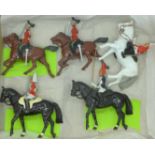 Britains horse figures including Dragoons and Blues & Royals