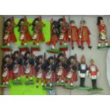 Britains Black Watch Pipers and Scots Guard Pipers figures