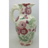 An Emma Bridgwater zinnia pattern ewer,