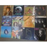 Forty-three LP records including The Beatles, Bob Dylan, Reggae,