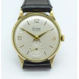 A 9ct gold cased Golay wristwatch,