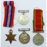 Four WWII medals, two to 238387 V.N.
