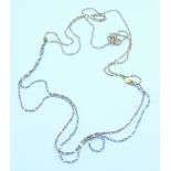 An 18ct gold necklet,