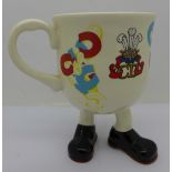 A Carlton ware commemorative novelty mug