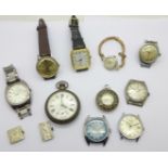 Wristwatches including Montine, Cyma, etc.