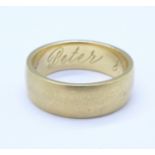 A 14ct gold ring, 6.