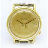 An 18ct gold cased Bulova Accutron wristwatch head,