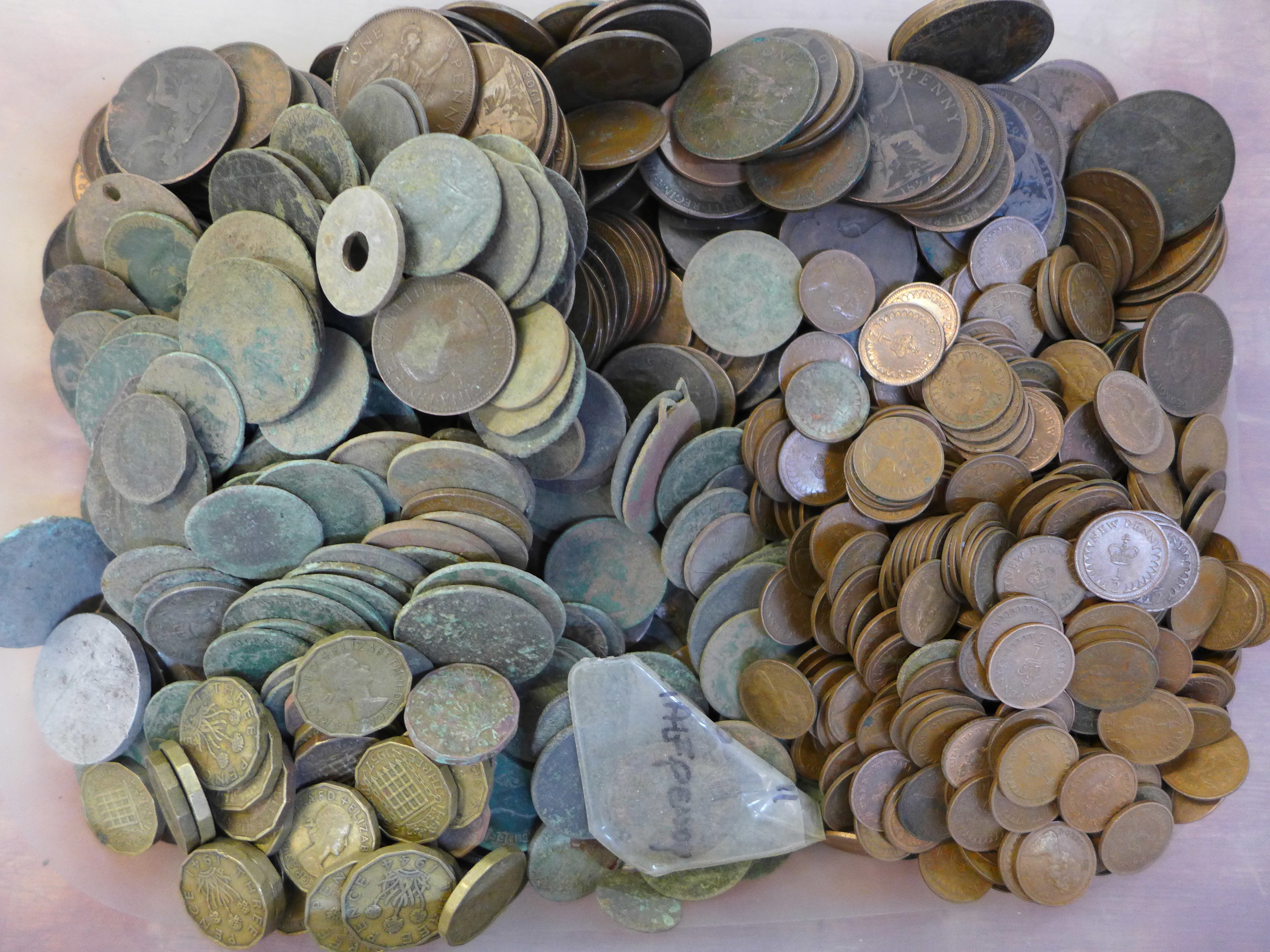 A collection of British coins, 4.