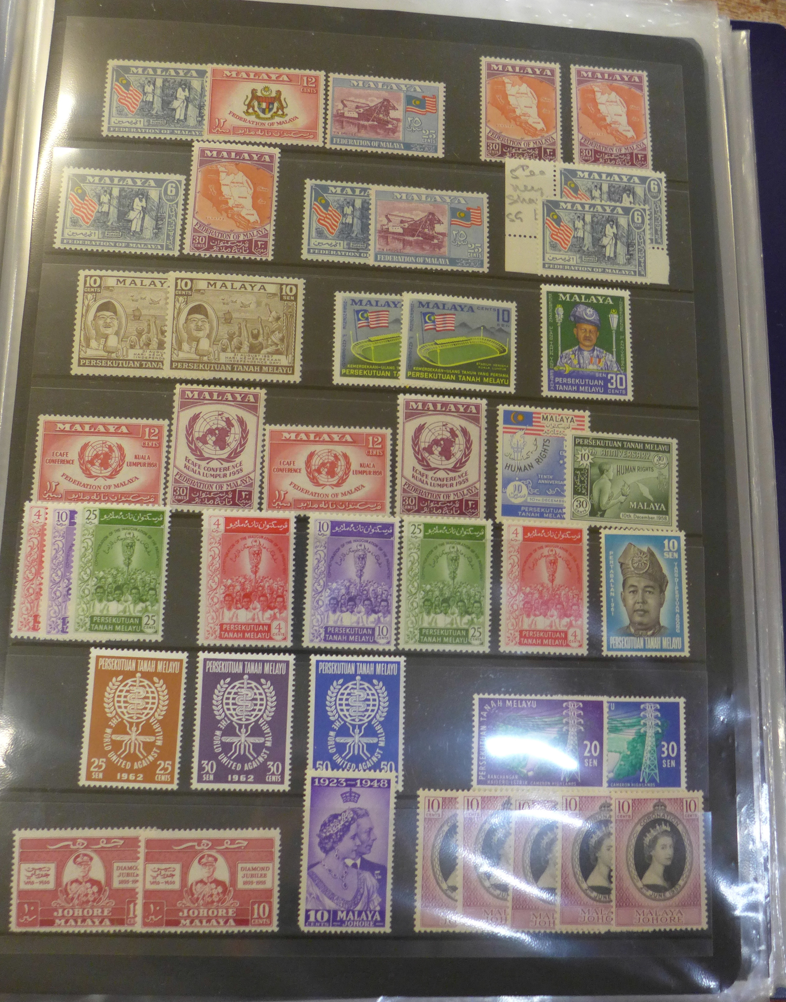 Stamps; various countries and islands mainly Commonwealth, Maldive Islands,