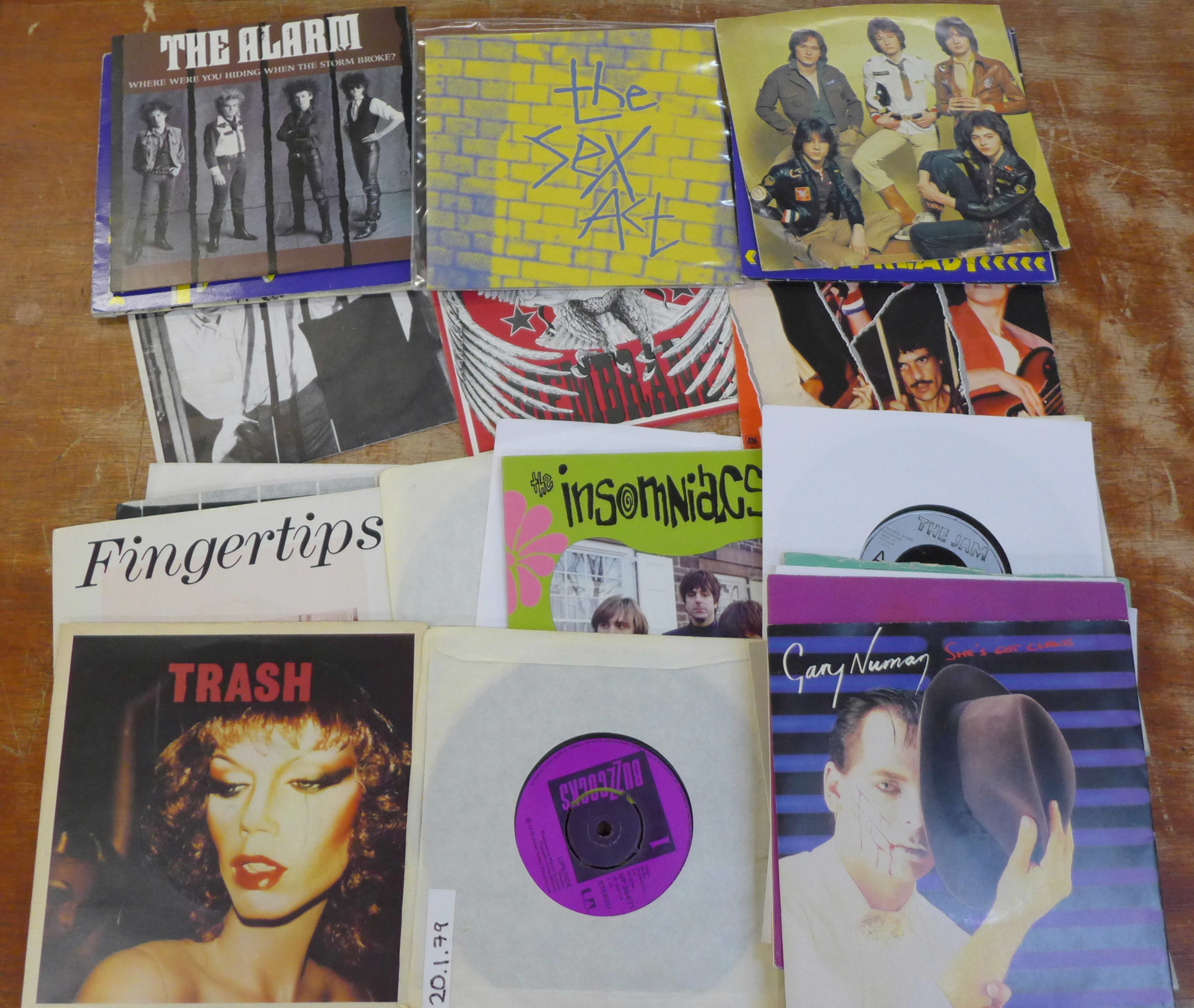 Punk and new wave 7" vinyl singles