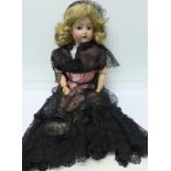 An AB 1362 German doll in original clothes, also marked 2¼,