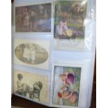 Approximately 165 pre WWII vintage postcards,