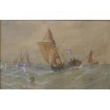 George Dodgson Callow (1829 - 1875), marine scene, watercolour, 41 x 66cms,