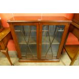 An Edward VII mahogany two door bookcase