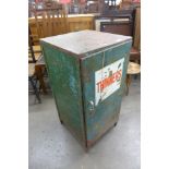 An industrial metal cabinet