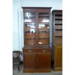 A Victorian mahogany bookcase