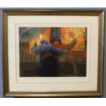 Alexander Millar, 'Like Moths to a Flame' limited edition signed print, 50 x 64cms, framed